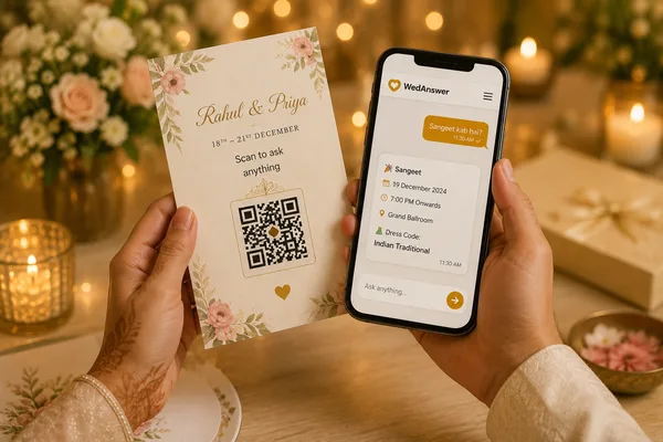 Couple planning their wedding details with WedAnswer